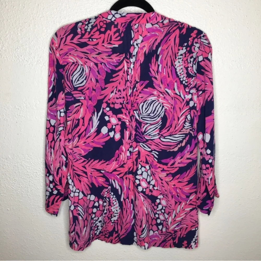 Lilly Pulitzer Sarasota Tunic In Bright Navy A Jungle In Here S